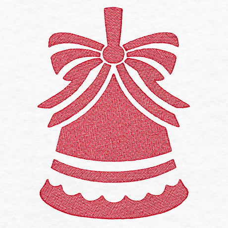 Festive Bell Ornament (Embossed)