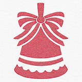 Festive Bell Ornament (Embossed)
