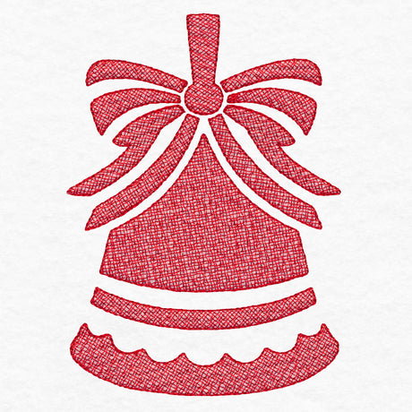Festive Bell Ornament (Embossed)