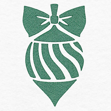 Festive Finial Ornament (Embossed)