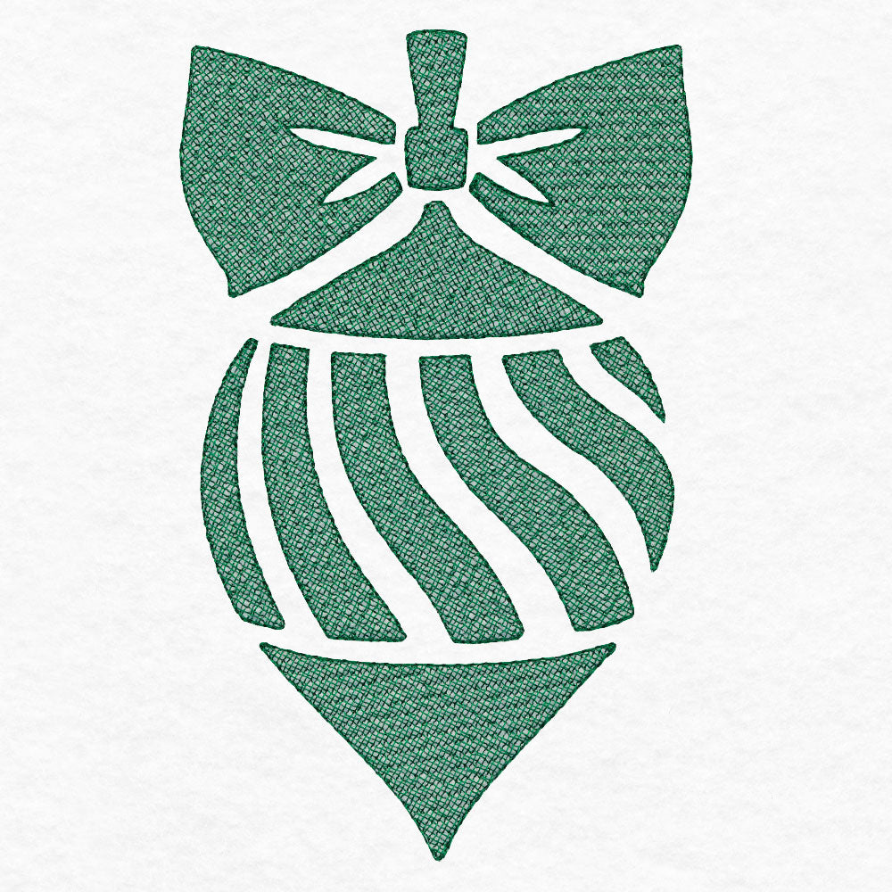 Festive Finial Ornament (Embossed)