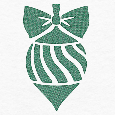 Festive Finial Ornament (Embossed)