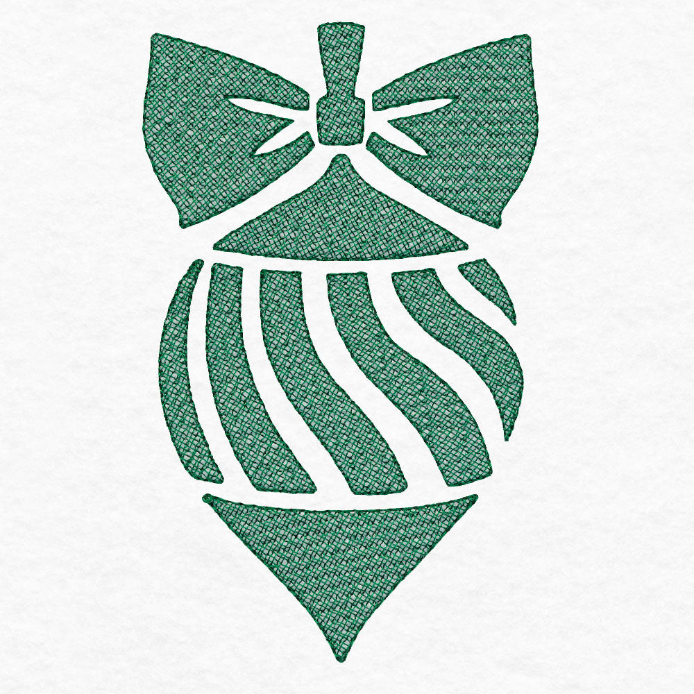 Festive Finial Ornament (Embossed)