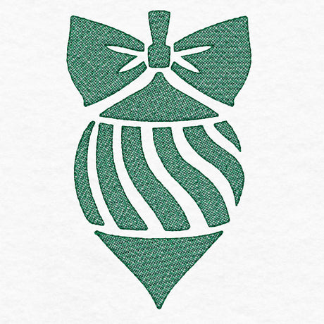 Festive Finial Ornament (Embossed)