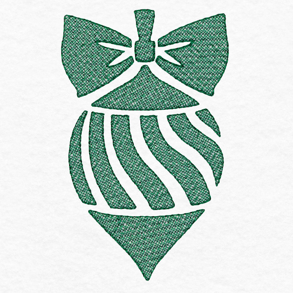 Festive Finial Ornament (Embossed)