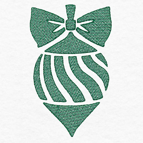 Festive Finial Ornament (Embossed)