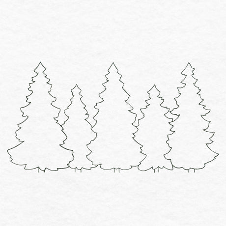 Simple Evergreen Trees (Quilting)