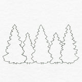 Simple Evergreen Trees (Quilting)