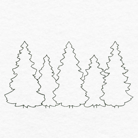 Simple Evergreen Trees (Quilting)