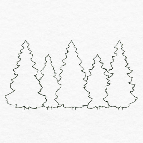 Simple Evergreen Trees (Quilting)
