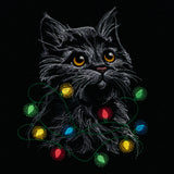 Majestic Christmas Lights Kitten