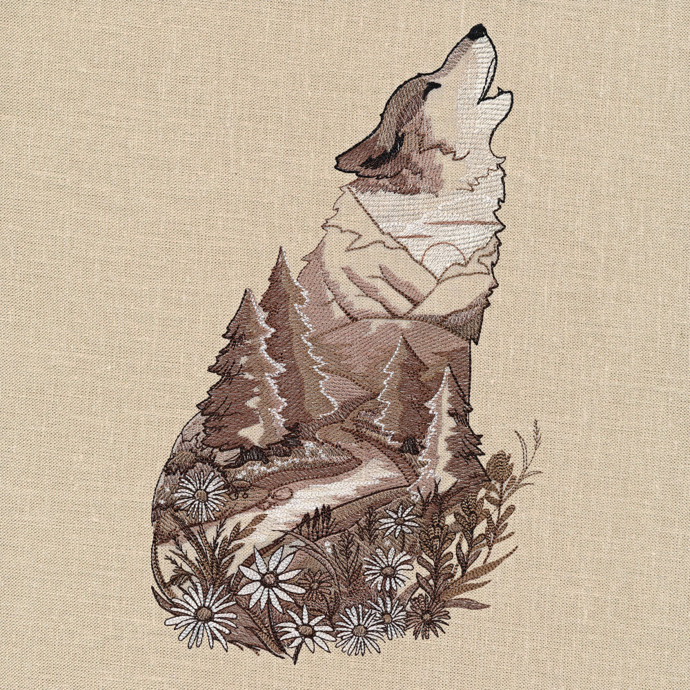 Wolf Nature Scene