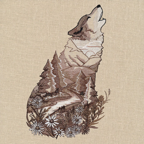 Wolf Nature Scene