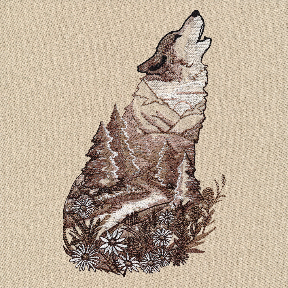 Wolf Nature Scene