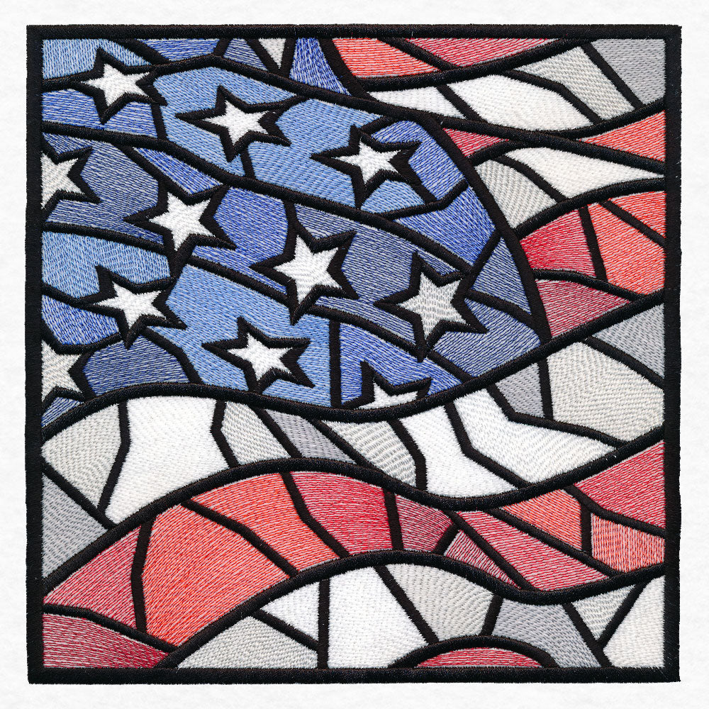 Stained Glass American Flag