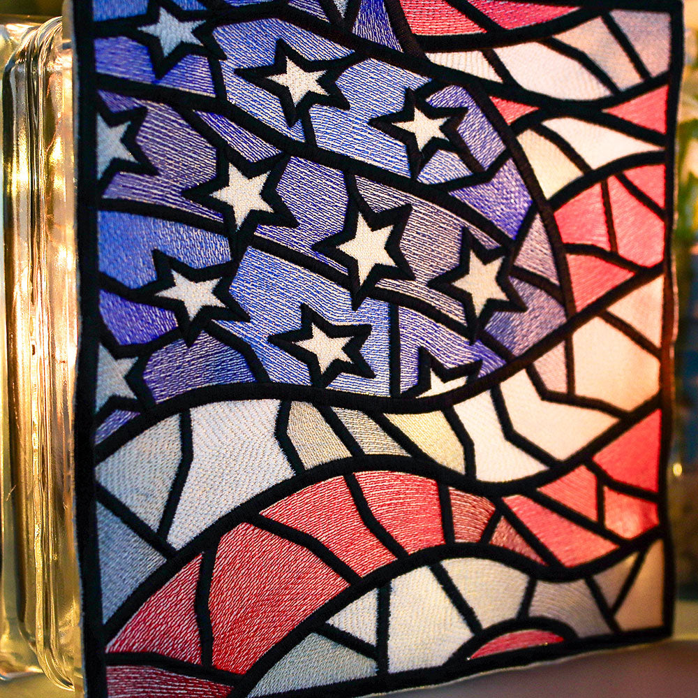 Stained Glass American Flag