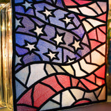 Stained Glass American Flag