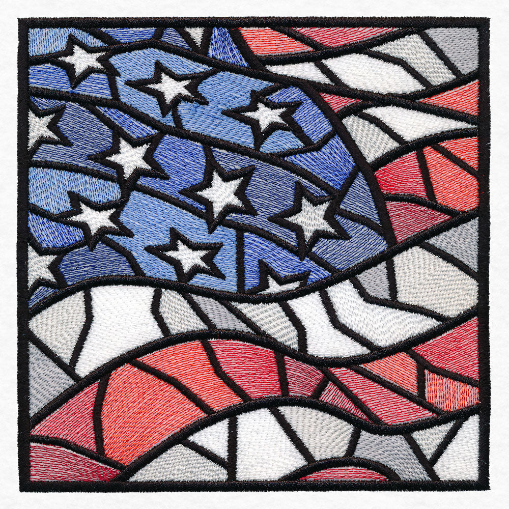 Stained Glass American Flag