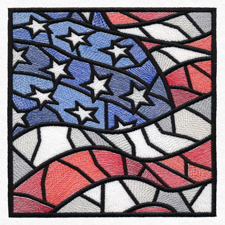 Stained Glass American Flag