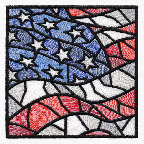 Stained Glass American Flag