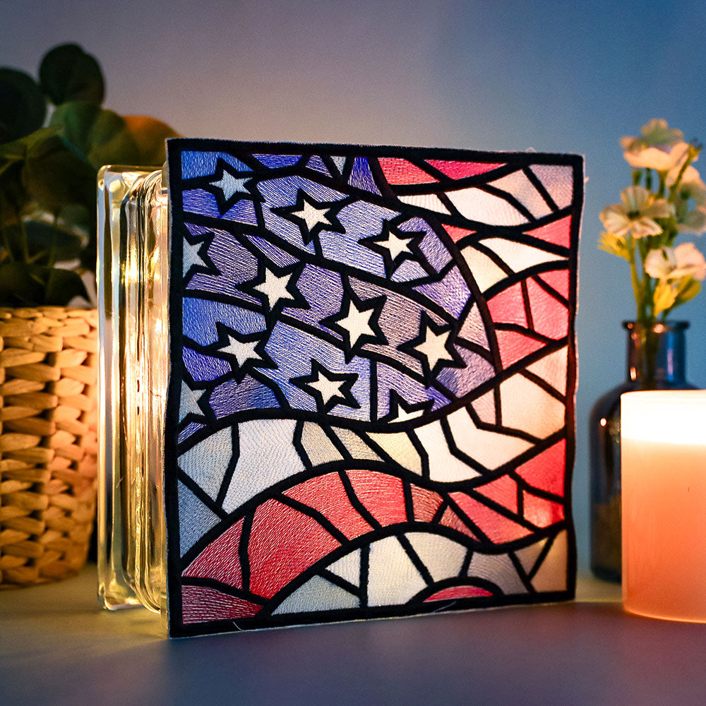 Stained Glass American Flag