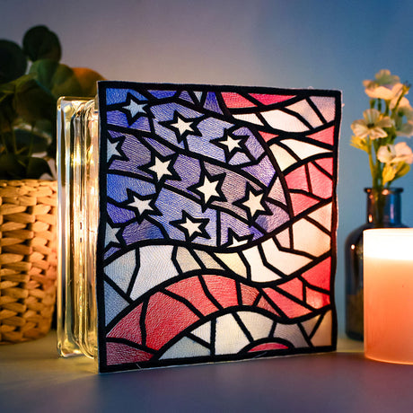 Stained Glass American Flag
