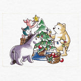 Pooh Bear and Friends Decorating the Christmas Tree