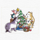 Pooh Bear and Friends Decorating the Christmas Tree