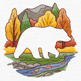 Autumn Bear Silhouette (Embossed)