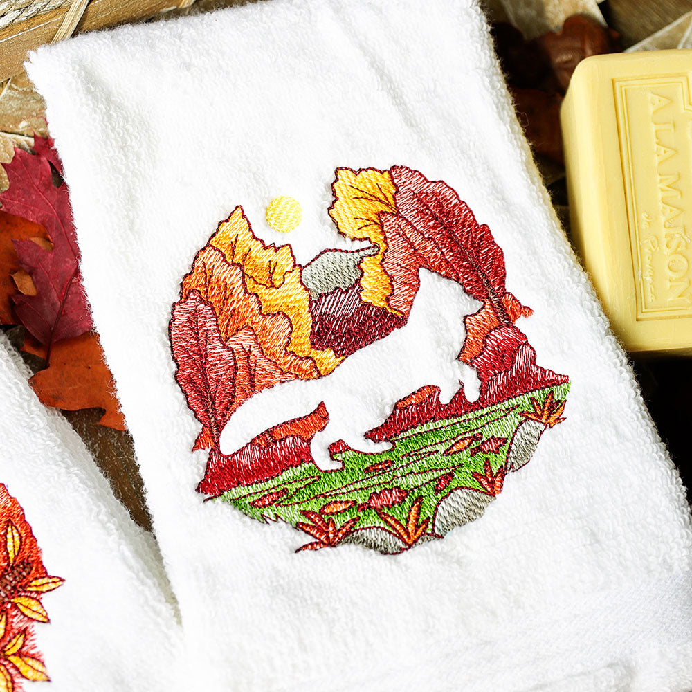 Autumn Fox Silhouette (Embossed)