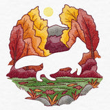 Autumn Fox Silhouette (Embossed)