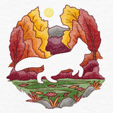 Autumn Fox Silhouette (Embossed)