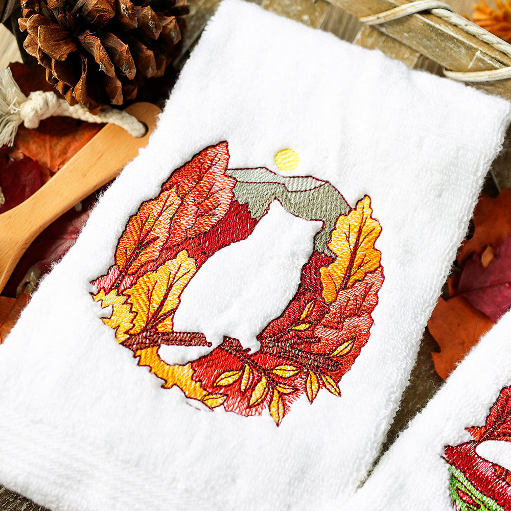 Autumn Owl Silhouette (Embossed)