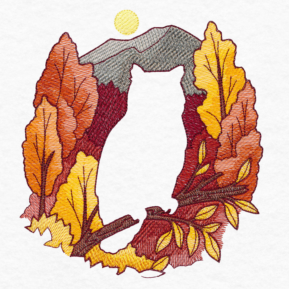 Autumn Owl Silhouette (Embossed)