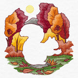 Autumn Squirrel Silhouette (Embossed)