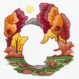 Autumn Squirrel Silhouette (Embossed)
