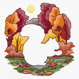 Autumn Squirrel Silhouette (Embossed)
