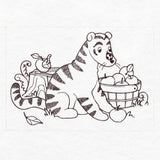 Pooh Bear and Friends in Fall - Apple Basket