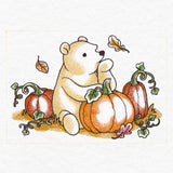 Pooh Bear and Friends in Fall - Pumpkin Patch