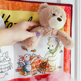 Pooh Bear and Friends in Fall - Raking Leaves