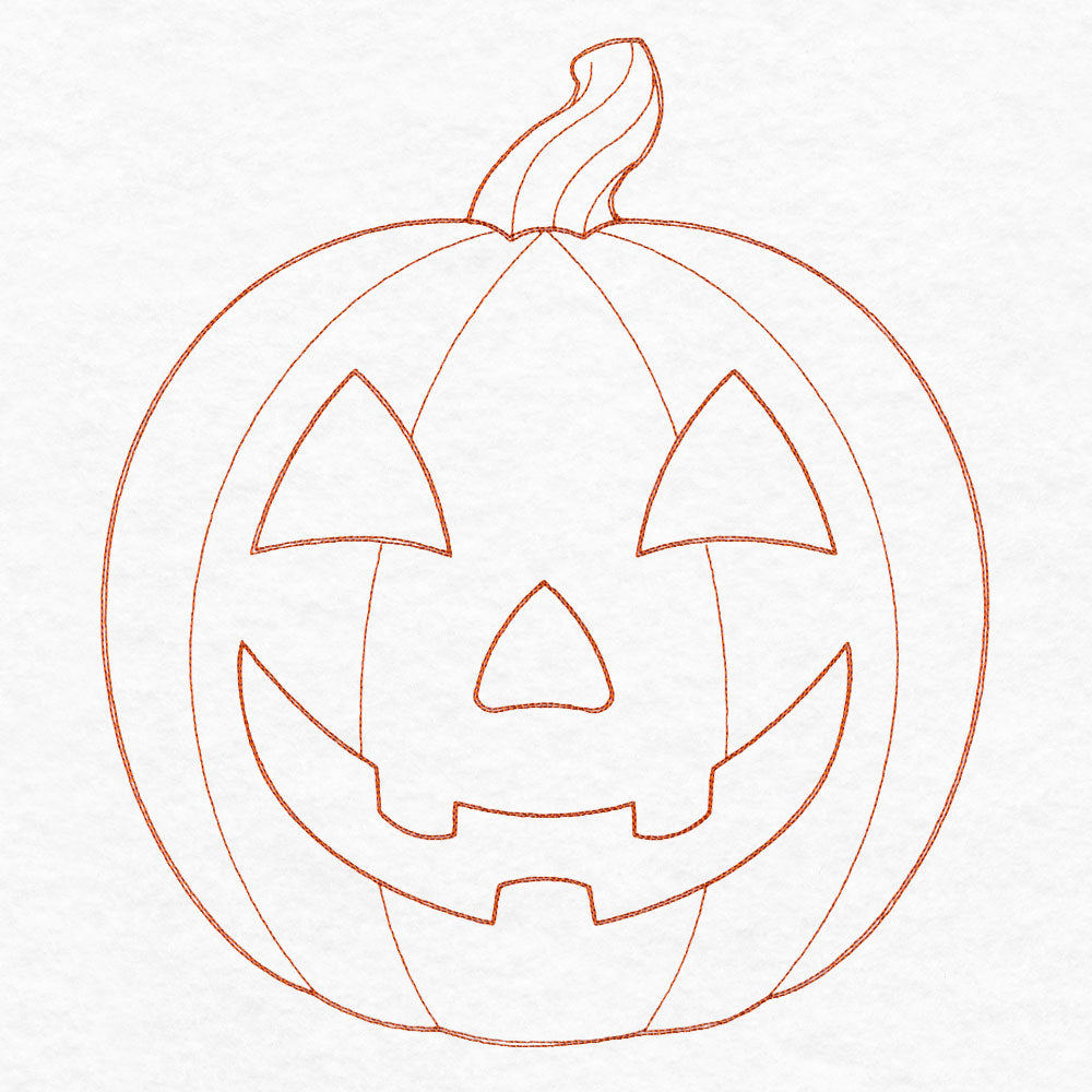 Simple Jack o' Lantern (Quilting)