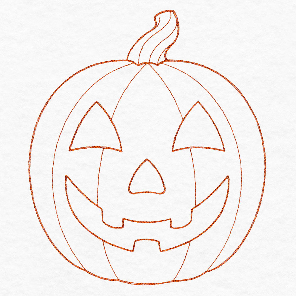 Simple Jack o' Lantern (Quilting)
