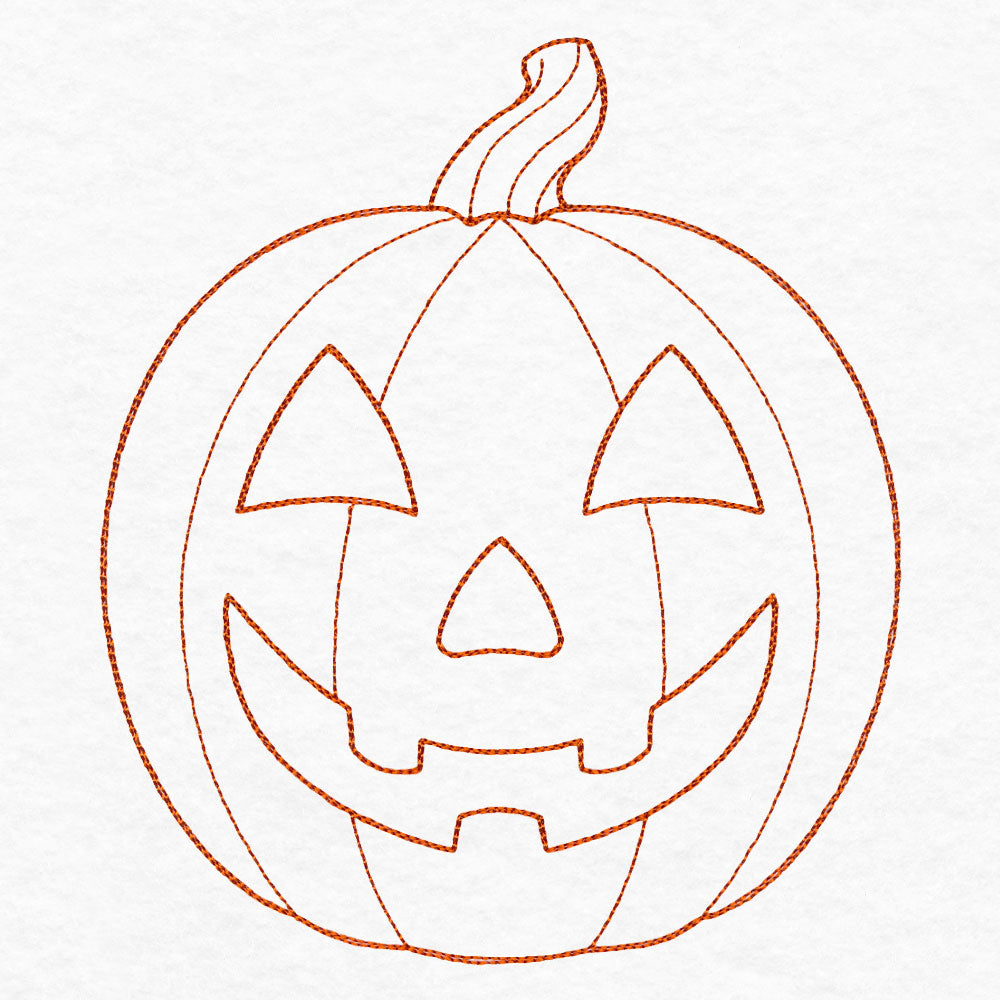 Simple Jack o' Lantern (Quilting)