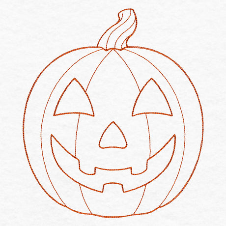 Simple Jack o' Lantern (Quilting)