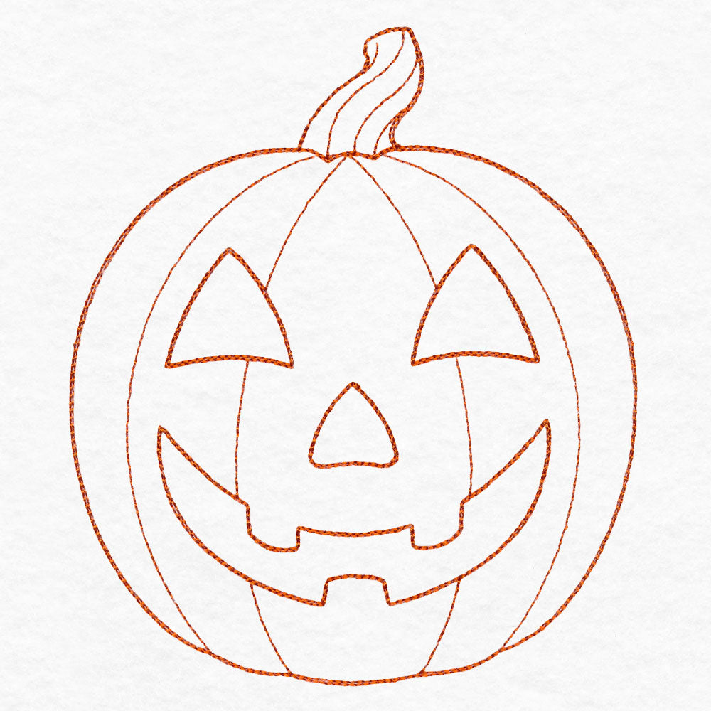 Simple Jack o' Lantern (Quilting)