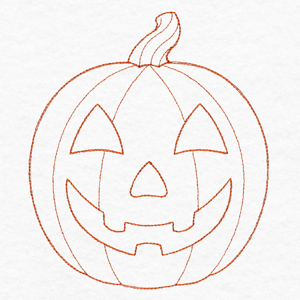 Simple Jack o' Lantern (Quilting)
