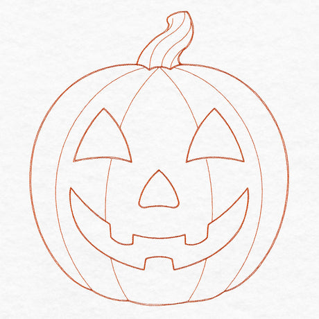 Simple Jack o' Lantern (Quilting)