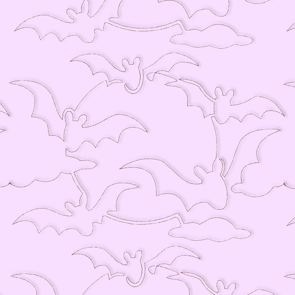 Halloween Hijinks - Bats (Edge-to-Edge Quilting)