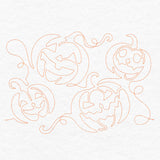 Halloween Hijinks - Jack o' Lanterns (Edge-to-Edge Quilting)