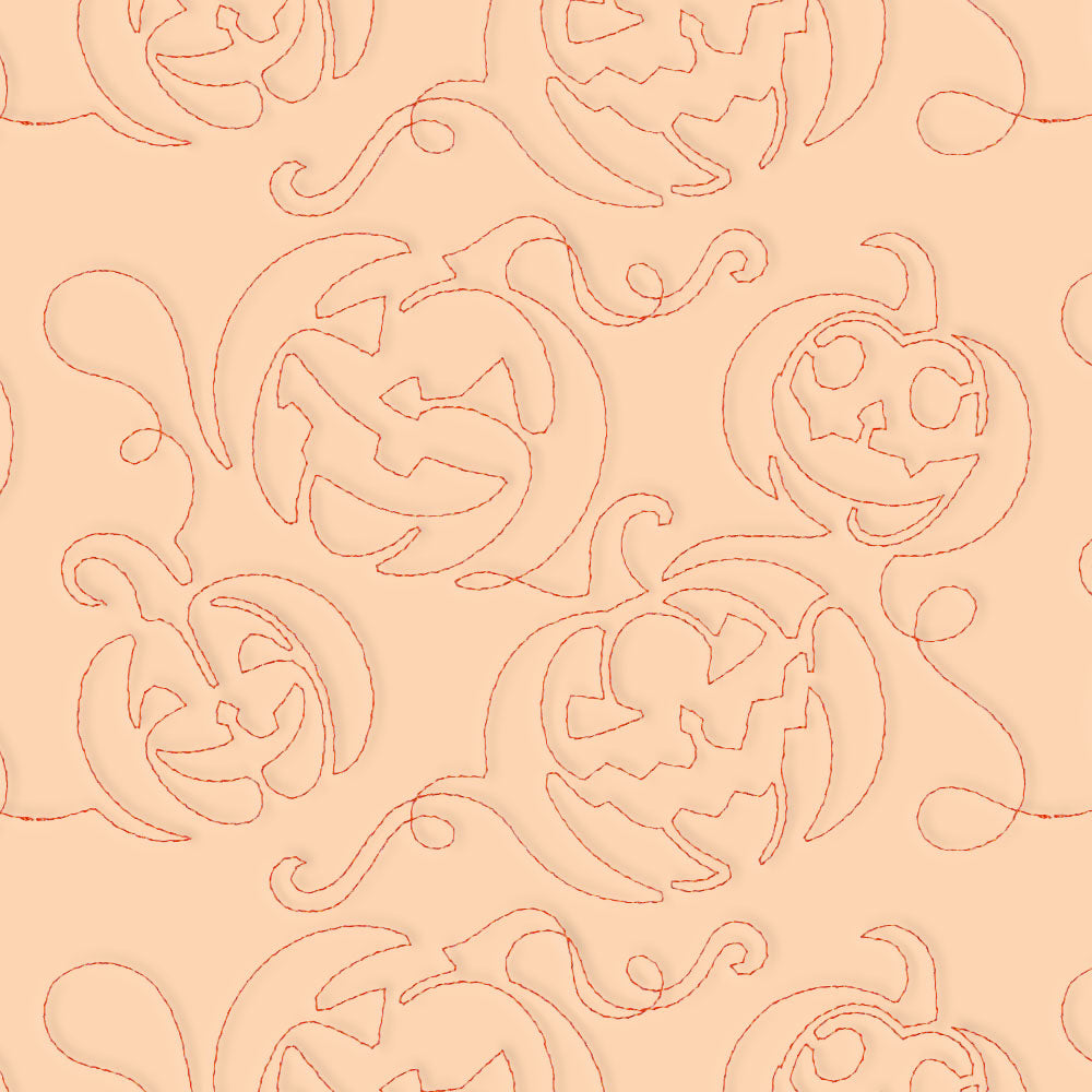 Halloween Hijinks - Jack o' Lanterns (Edge-to-Edge Quilting)
